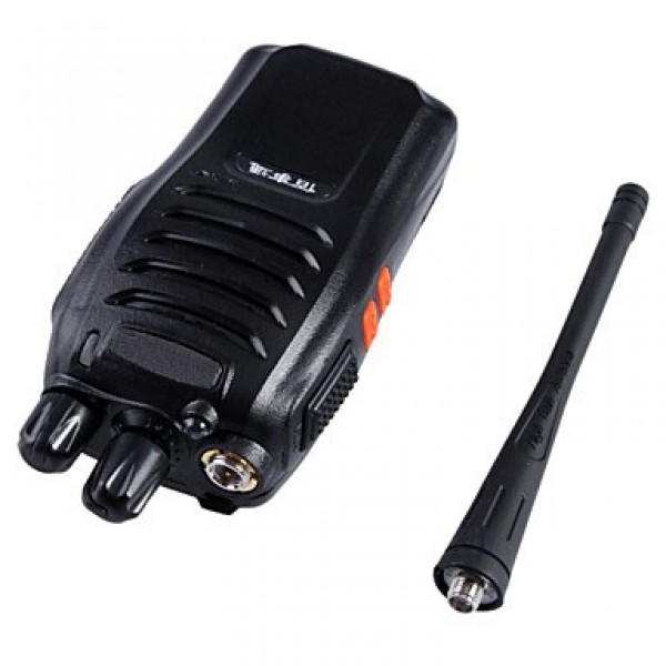 BST-698 5W 400.00~470.MHz 16-CH Walkie Talkie Set - Black